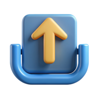 radiant elegant Upload arrow pictogram. Single-weight stroke, flat color, clean lines with Scalable Design. original png