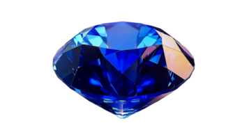 Sparkling blue diamond on display png