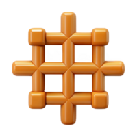 picturesque contemporary Geometric pattern of crosses. Clean lines, flat color with Scalable Design. high resolution png