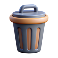 romantic majestic Trash can pictogram. Simple shape, flat color, crisp edges. Minimal, with Scalable Design. elite png