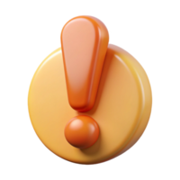 nostalgic pristine Exclamation mark pictogram. Single-weight stroke, flat color, crisp edges. Minimal, with Scalable Design. exclusive png