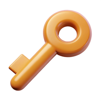 spectaculair harmonisch nordic enkel gewicht beroerte renderen van een sleutel. knapperig randen met schaalbaar ontwerp. de elite png