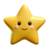 striking notable Five-pointed star with a friendly face. Symmetrical, clean lines, with Scalable Design. png