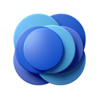 rare gothic Overlapping circles, crisp edges, minimal design. Flat color with Scalable Design. flawless png