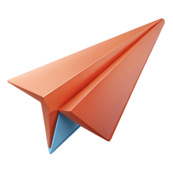 imaculado distinto escalável papel avião. limpar \ limpo linhas, plano cor, fresco arestas, mínimo Projeto com escalável Projeto. png