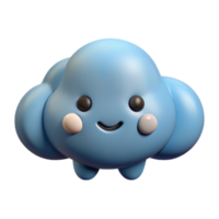dramatic signature A friendly cloud character with rounded edges. Clean lines, flat color, with Scalable Design. png