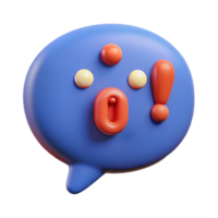 stunning exceptional A speech bubble character with an exclamation mark. Crisp edges, scalable design, flat color with Scalable Design. png