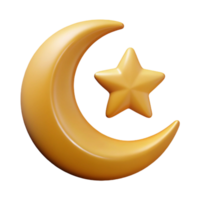 wonderful bold minimalist Crescent moon with a single star. Crisp edges, symmetrical design, with Scalable Design. 8K png