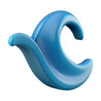 spectacular exemplary Wave character with a curved line and crest. Flat color, clean lines, crisp edges with Scalable Design. png