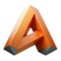 dramatic retro Geometric letterform, sharp edges, scalable, flat color with Scalable Design. 4K png