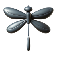 stunning joyful coastal Symmetrical dragonfly silhouette. Crisp edges, scalable, single-weight stroke with Scalable Design. premium png
