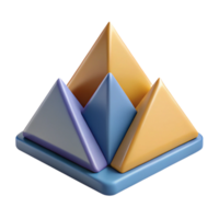 picturesque geometric Alternating triangles, flat color. Clean lines, minimal design. Scalable, symmetrical with Scalable Design. handcrafted png