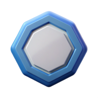 radiant contemporary Octagonal badge with dashed outline. Clean lines, scalable, minimal with Scalable Design. artisan png