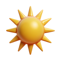 remarkable classic Minimalist monoline sun with sharp edges. Flat color, with Scalable Design. perfect clarity png
