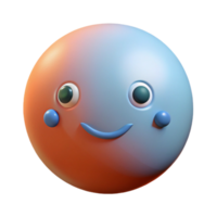 harmonious majestic Sphere character with a simple smile. Crisp edges, minimal, with Scalable Design. original png