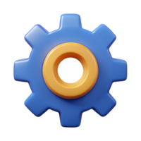 signature nordic Gear badge with six cogs. Symmetrical, single-weight stroke, flat color with Scalable Design. fine detail png