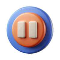 notable futuristic Pictogram of a pause button. Geometric shape, flat color, crisp edges with Scalable Design. high quality png