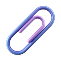 unforgettable retro Monoline paperclip with minimal design and flat color. with Scalable Design. high resolution png