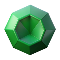 mesmerizing timeless Geometric pentagon with crisp edges and a flat green color with Scalable Design. png