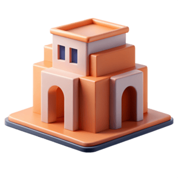 radiante etereo urbano piatto colore, astratto edificio forma, minimo disegno, con scalabile design. magistralmente catturato png