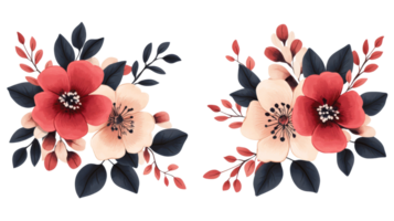 Floral Arrangement, Two Sided, cut out transparent png
