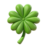 romantic stunning Symmetrical four-leaf clover. Single-weight stroke, flat color, with Scalable Design. top-tier png