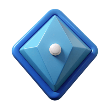 inspirado artístico em forma de diamante crachá com uma solteiro ponto dentro a Centro. geométrico, fresco arestas, mínimo com escalável Projeto. impecável png