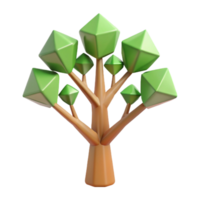vibrant ethereal avant-garde Stylized tree with geometric branches. Crisp edges, flat color, single-weight stroke with Scalable Design. top-tier png