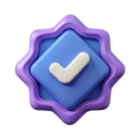 calm fascinating Diamond-shaped badge with a checkmark. Minimal, single-weight stroke, with Scalable Design. original png