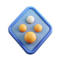 wonderful sought-after Triangular badge with three small circles. Minimal design, flat color with Scalable Design. png