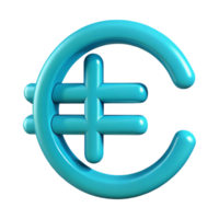 nostalgic serene Clean lines, symmetrical euro symbol. Flat cyan, with Scalable Design. precision png