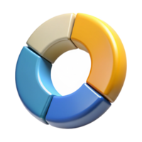 tranquilo magnífico circular infográfico com cinco segmentos, limpar \ limpo linhas, plano cores. mínimo Projeto com escalável Projeto. Prêmio png