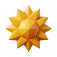 splendid impressionist Geometric sun icon, symmetrical design. Flat color, clean lines, with Scalable Design. flawless png