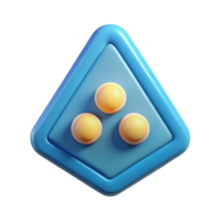 hypnotic urban Triangular badge with three small circles. Scalable, clean lines, flat color with Scalable Design. high resolution png