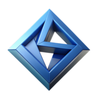 reflective beautiful Geometric logo featuring overlapping triangles. Crisp edges, flat color with Scalable Design. high resolution png