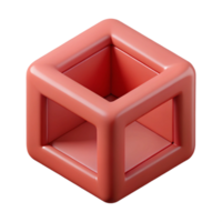 rare traditional Geometric design of a cube. Crisp edges, single-weight stroke. Minimal with Scalable Design. studio quality png