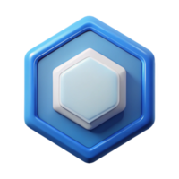 spectacular nostalgic industrial Hexagonal badge with clean lines. Geometric, scalable, crisp edges with Scalable Design. fine detail png