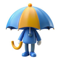 procurados surreal em forma de guarda-chuva personagem com uma lidar. escalável, limpar \ limpo linhas, mínimo Projeto com escalável Projeto. galeria padrão png