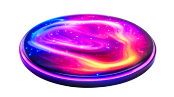 Cosmic glow sphere background, cut out transparent png
