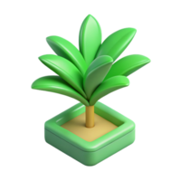 hipnotizante distintivo plano cor isométrico plantar, fresco arestas, verde com escalável Projeto. png