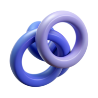 picturesque artistic Interlocking rings, clean lines, crisp edges, flat color with Scalable Design. top-tier png