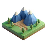 harmonious impressive Geometric landscape, flat color, minimal design. Clean lines, with Scalable Design. detailed png