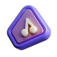 passionate immaculate Triangular badge with a stylized music note. Flat color, scalable, clean lines with Scalable Design. ultra HD png