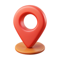 memorable elegant Location pin pictogram. Simple shape, flat color, crisp edges. with Scalable Design. high resolution png