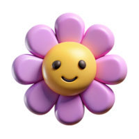 picturesque timeless Smiling flower with five rounded petals. Flat color, symmetrical, with Scalable Design. png