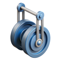 mysterious exquisite Technical drawing of a pulley system. Clean lines, scalable, minimal with Scalable Design. flawless png
