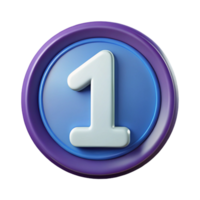 magnificent organic Circular badge with number one. Crisp edges, scalable, clean lines with Scalable Design. handcrafted png