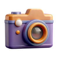 vibrant romantic surreal Pictogram of a camera. Clean lines, symmetrical, flat color with Scalable Design. high quality png