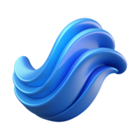 sought-after abstract Abstract wave with crisp edges and a single-weight stroke. Flat blue color with Scalable Design. 8K png