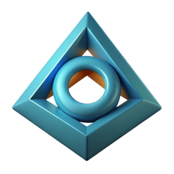 nostalgic striking Triangle with a circle inside. Crisp edges, scalable, geometric design with Scalable Design. ultra HD png